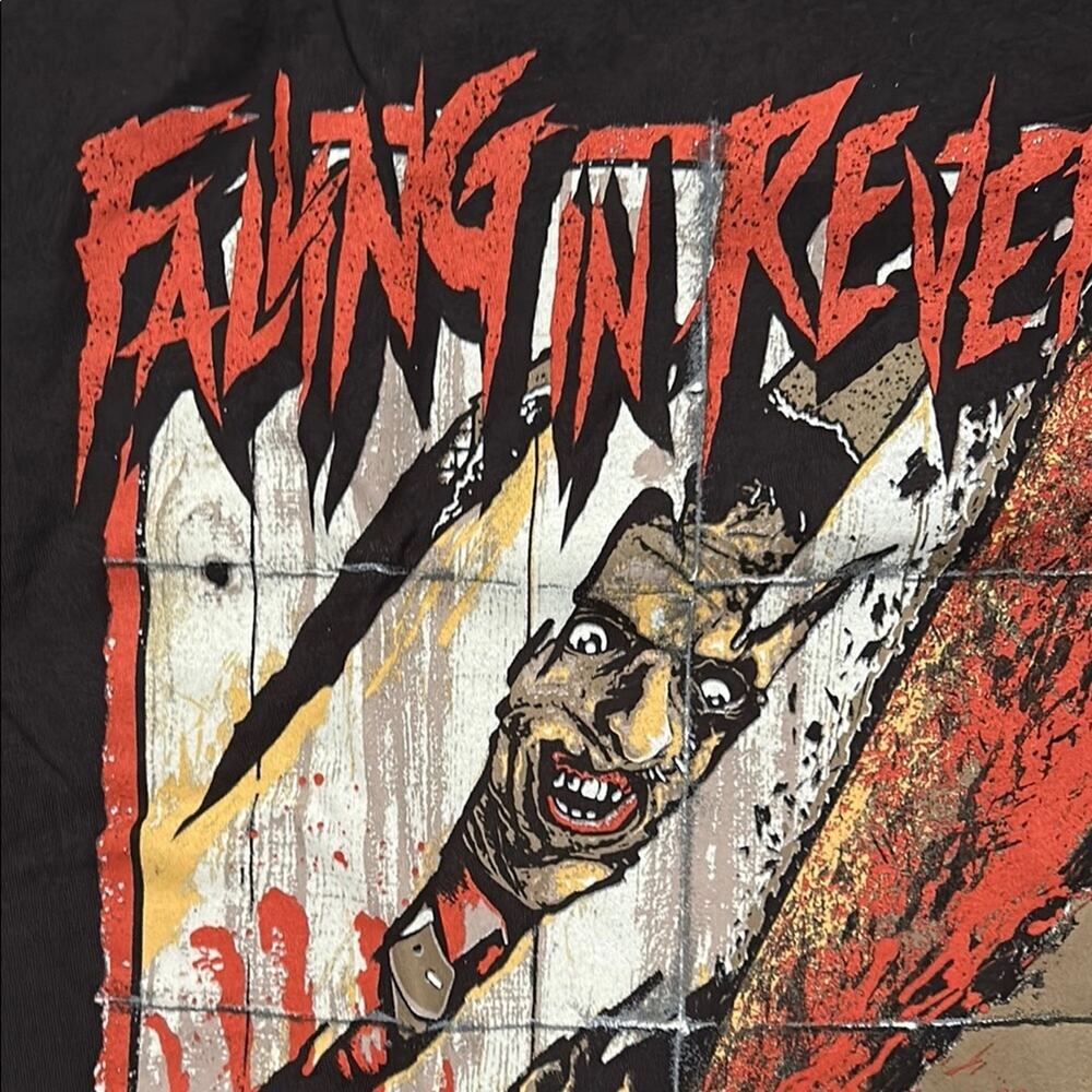 Falling In Reverse Black Graphic Tee, Size Large,… - image 3